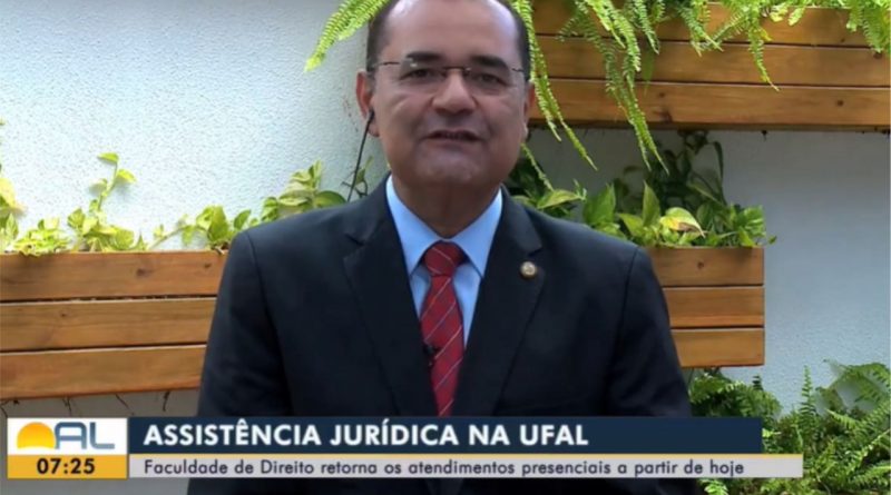 Juiz Flávio Costa fala sobre retorno de atendimento do escritório de assistência jurídica da UFAL no Bom Dia Alagoas, da TV Gazeta